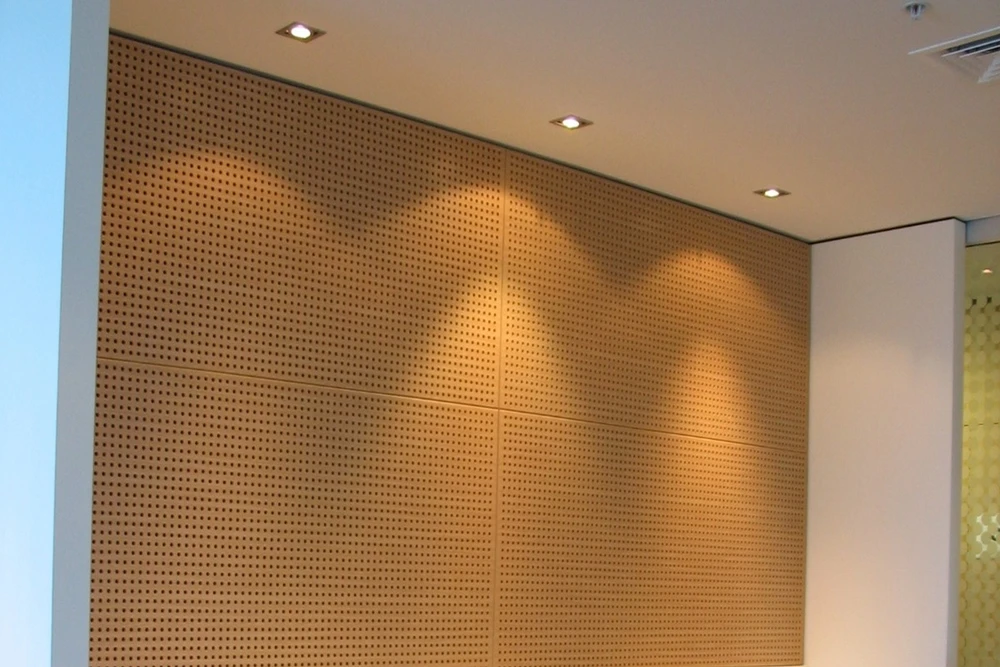 U-type Wooden Perforated Acoustic Panel Wall And Ceiling Sound