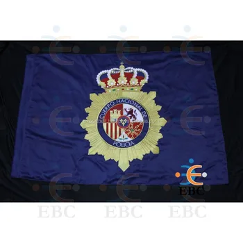 Spain Police Flag Banner Flags Banners Embroidered Banners