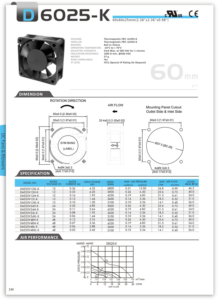 Ip55 Waterproof Ball Bearing, D6025-K, Plastic, Axial - detail 2
