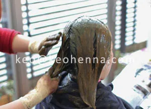 henna hair dye treatment