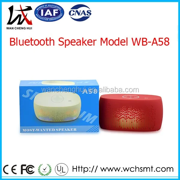 Factory Wholesale Portable Wireless Mini Bluetooth Speaker OEM/ODM With LED Light FM Radio TF Card