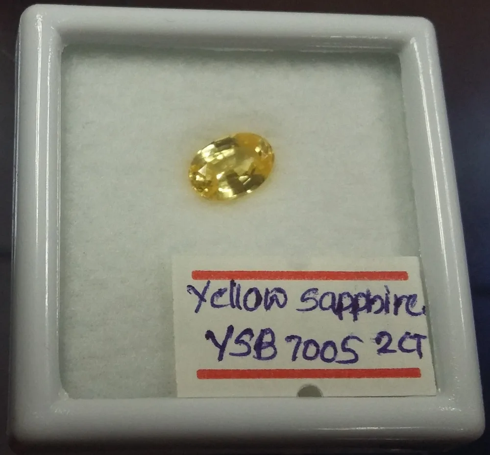 Желтый сапфир-2 ct-YSB-7005