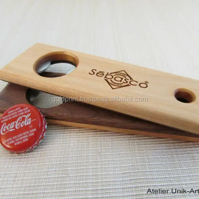 2016 goldprint wooden bottle opener/wall hanger gpwbo16004