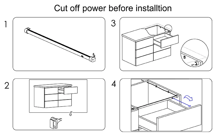 12v Automatische Tür Licht Schalter Schrank Für Küche Bad,Automatische