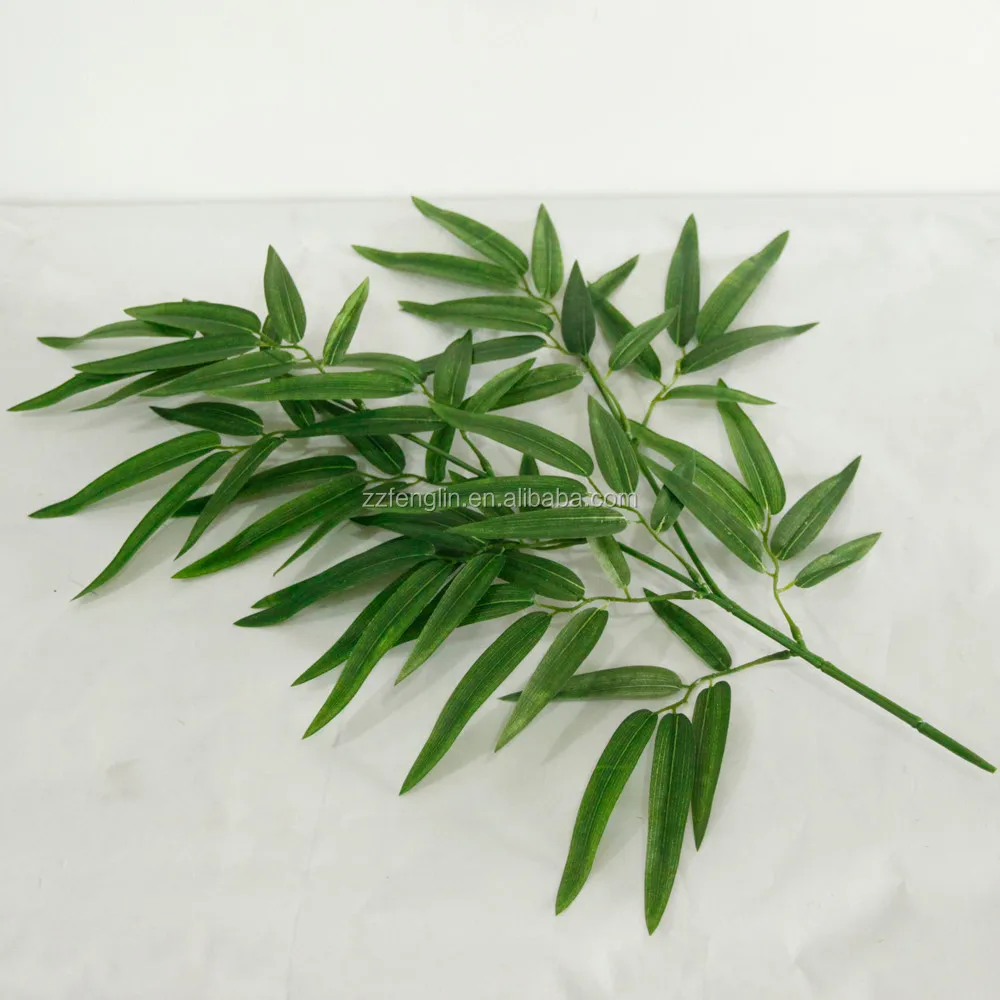 50cm fake bamboo leaves branches wholesale artificial bamboo