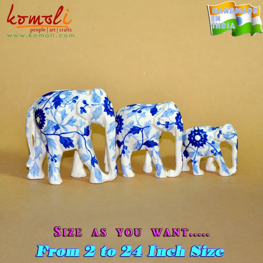 painted wooden elephant 2