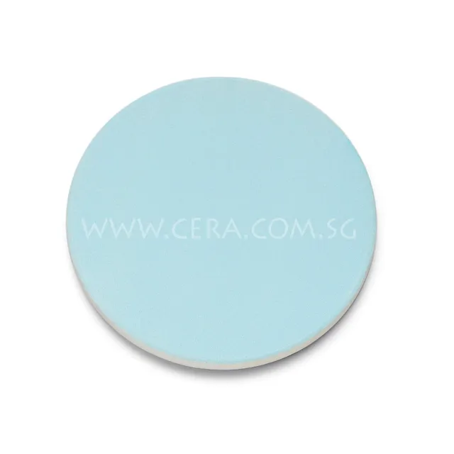 water absorbent ceramic coaster - pastel blue