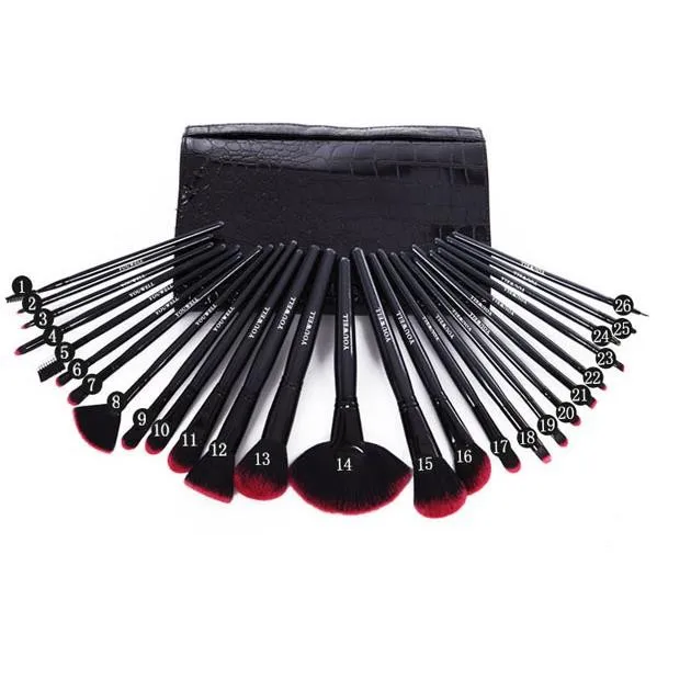 26pcs High end Womens Makeup Brush with Quality Bag.jpg