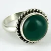 One Of The Kind Nature Green Onyx 925 Sterling Silver Ring, 925 Gemstone Silver Jewelry, Exporter And Wholesaler