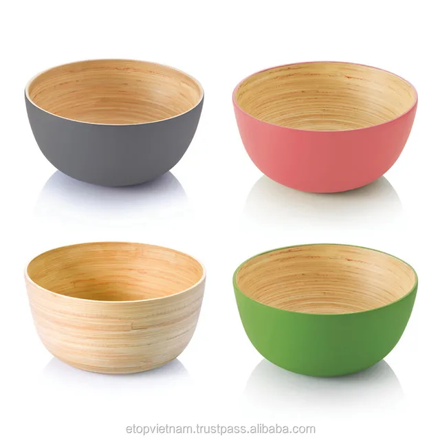 pressed bamboo bowls