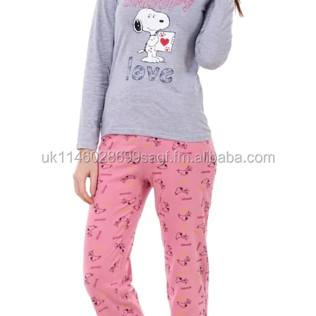 ladies snoopy, mickey & minnie mouse pyjamas