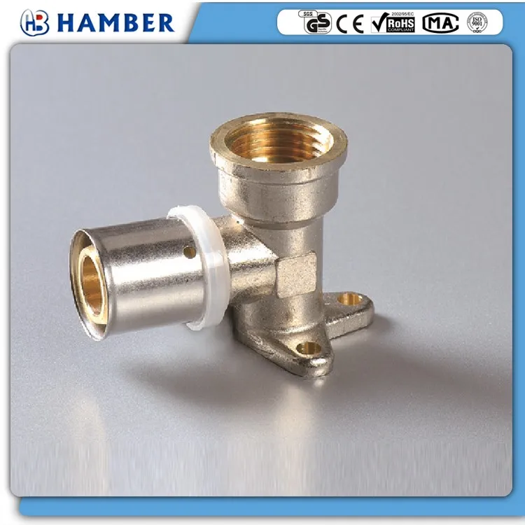 aluminum plastic pipe brass press fitting hamber-ac04  female