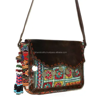 tribal strap bag