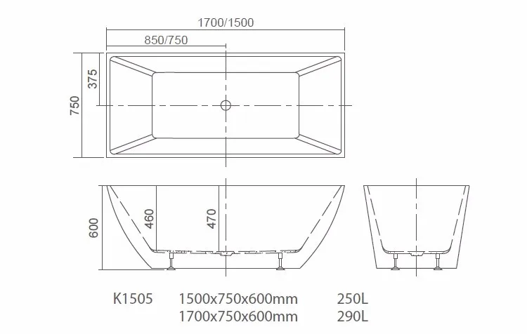 Modern colored boat shape Light clear Acrylic Bathtub Easy to Install Freestanding White Soaking Tubs