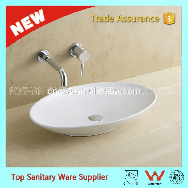 CUPC One Piece Chinese Modern Commercial Ceramic White Bath Sink Price Bathroom Sink and Countertop
