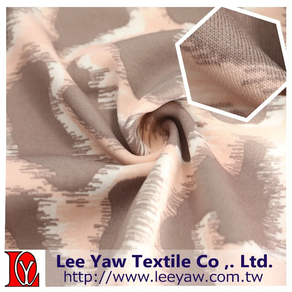 polyester de pique fleece wet print antipilling fabric