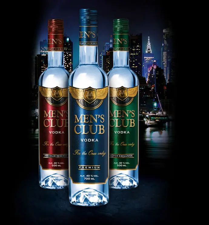 Vodka Men`s Club High Quality Vodka at a reasonable price