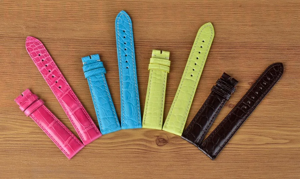 Custom logo 100% real crocodile leather watch band_3.JPG