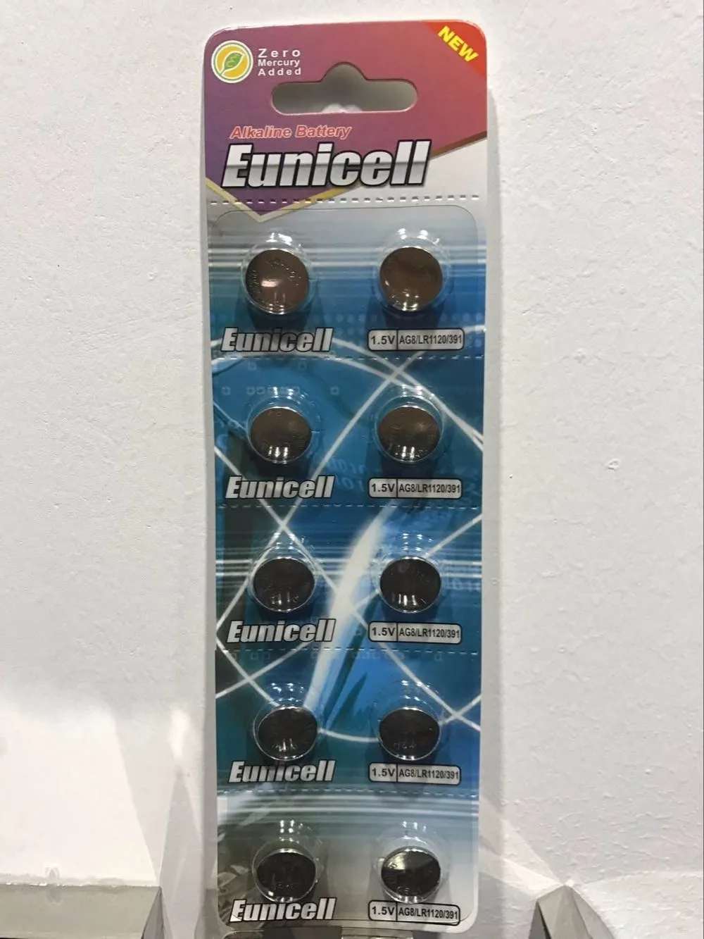 0% Hg Pb AG8 button cell battery blister pack_1