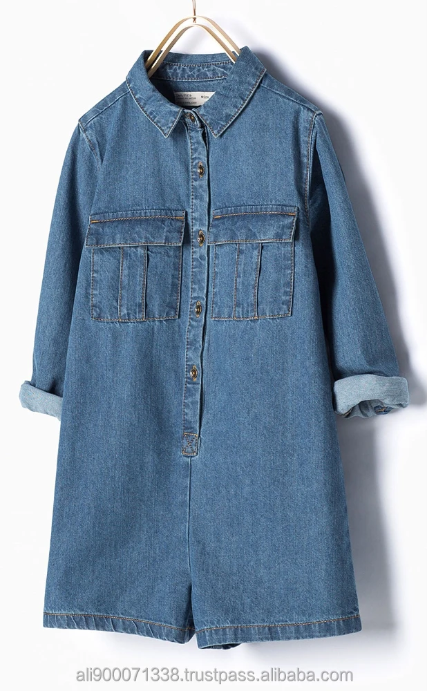Hot sale Kids Girl Jeans Jumpsuit/ Children clothes