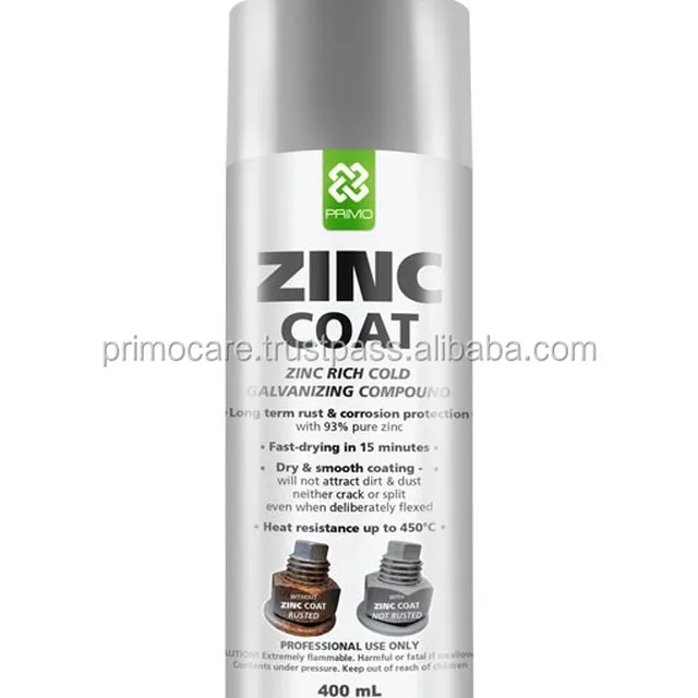 zinc cold galvanize spray paint silver primo bright zinc