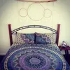 Decorative Mandala Duvet Cover Indian Handmade Doona Cover Queen Reversible Cotton Quilt Cover SSTH54