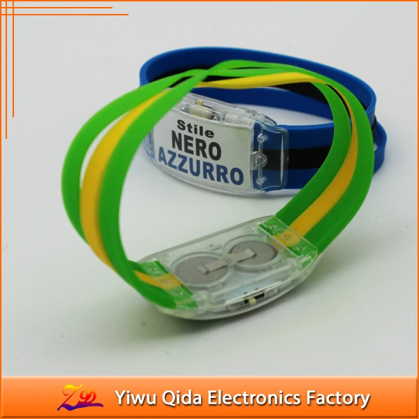 custom printed logo silicone watches , glow silicon bracelet