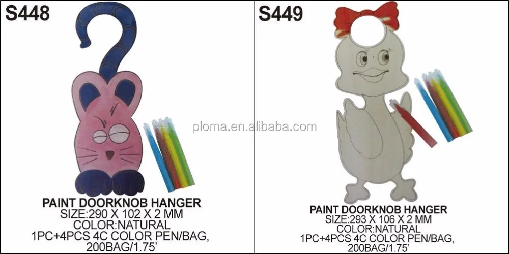 diy creative door hanger tag, door knob memo hanger