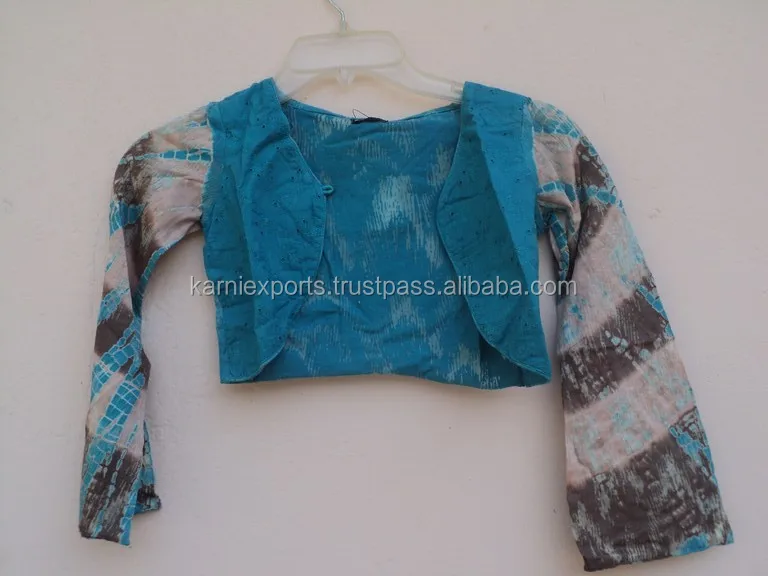 Tie and dye cotton jacket for girls / winter wear & girls best design pattern printed girls jackets