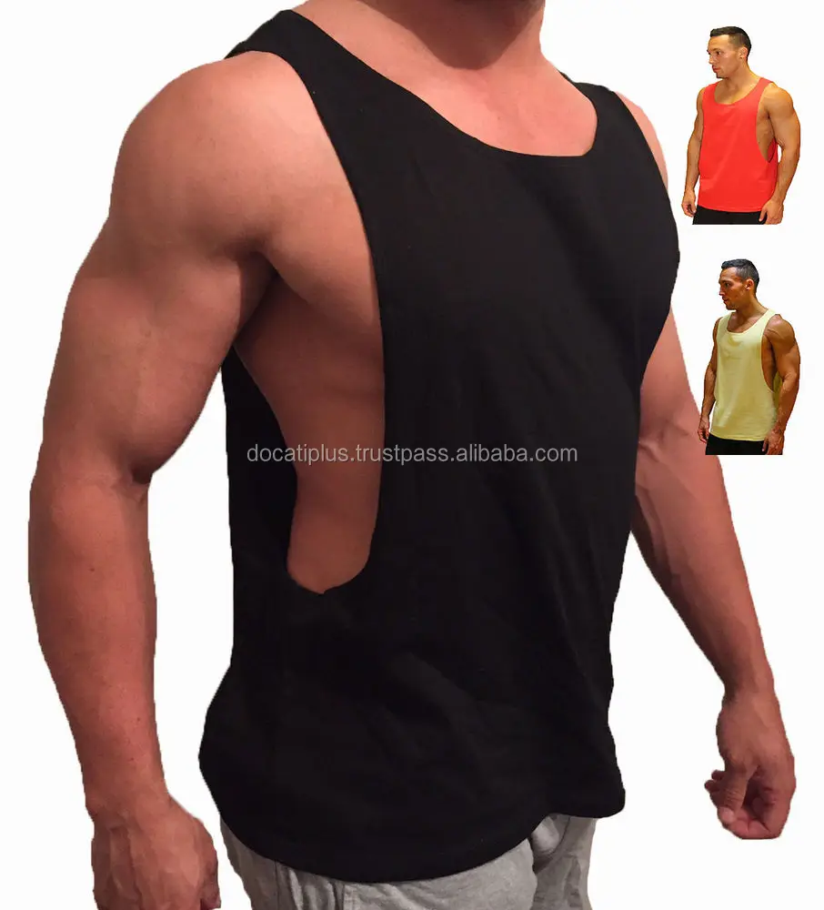 deep cut tank top