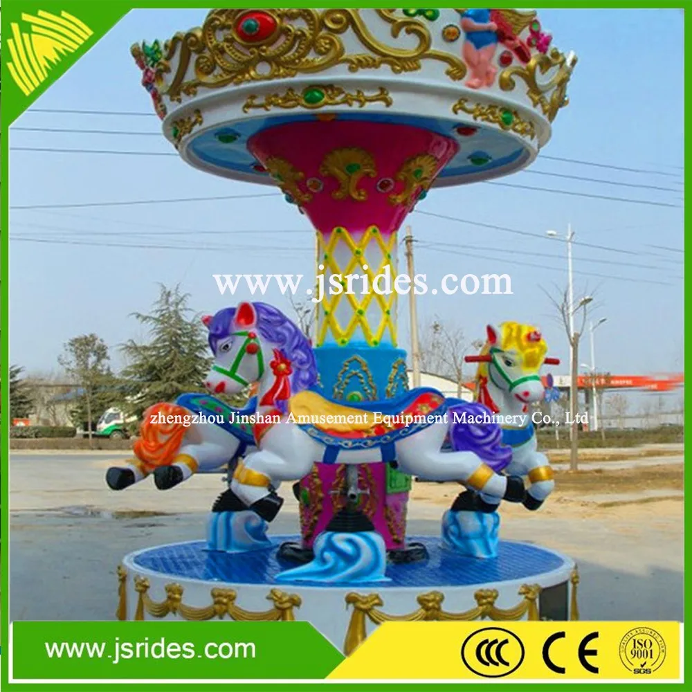 Cheap Amusement Park Carousel Horses 3 Seats Mini Carousel For Sale