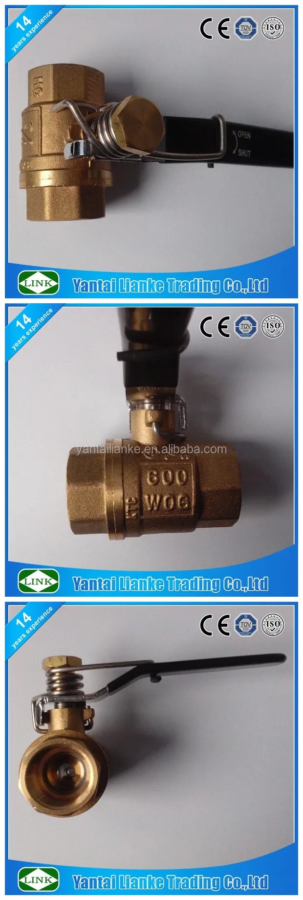 Stainless Steel 304 2 Piece Auto Spring Return Dead Man Ball Valve