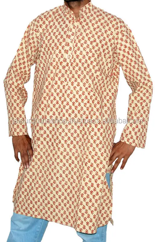 Jaipuri Sanganeri Mens Kurtas Cotton Fabric Rajasthan Buy New Design