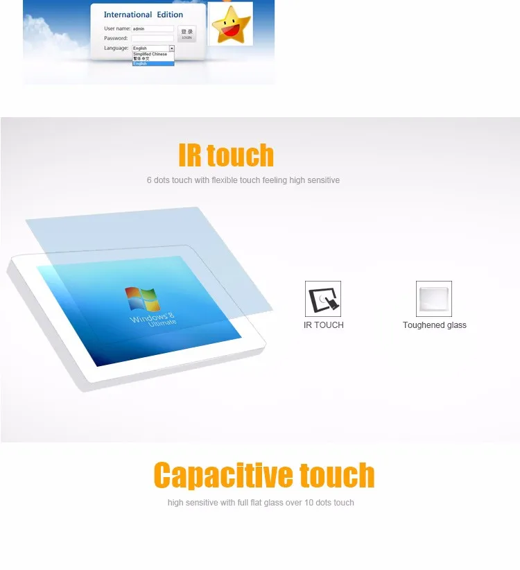 21.5 inch Touch Screen Kiosk Windows10 Interactive Table WIFI Digital Podium