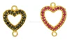 Modern Heart Design Gold Plated Brass CZ Fashion Charm Pendant Jewelry Wholesale India