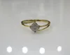 0.40cts Diamond Solitaire Ring 14K Yellow Gold 1.3gms