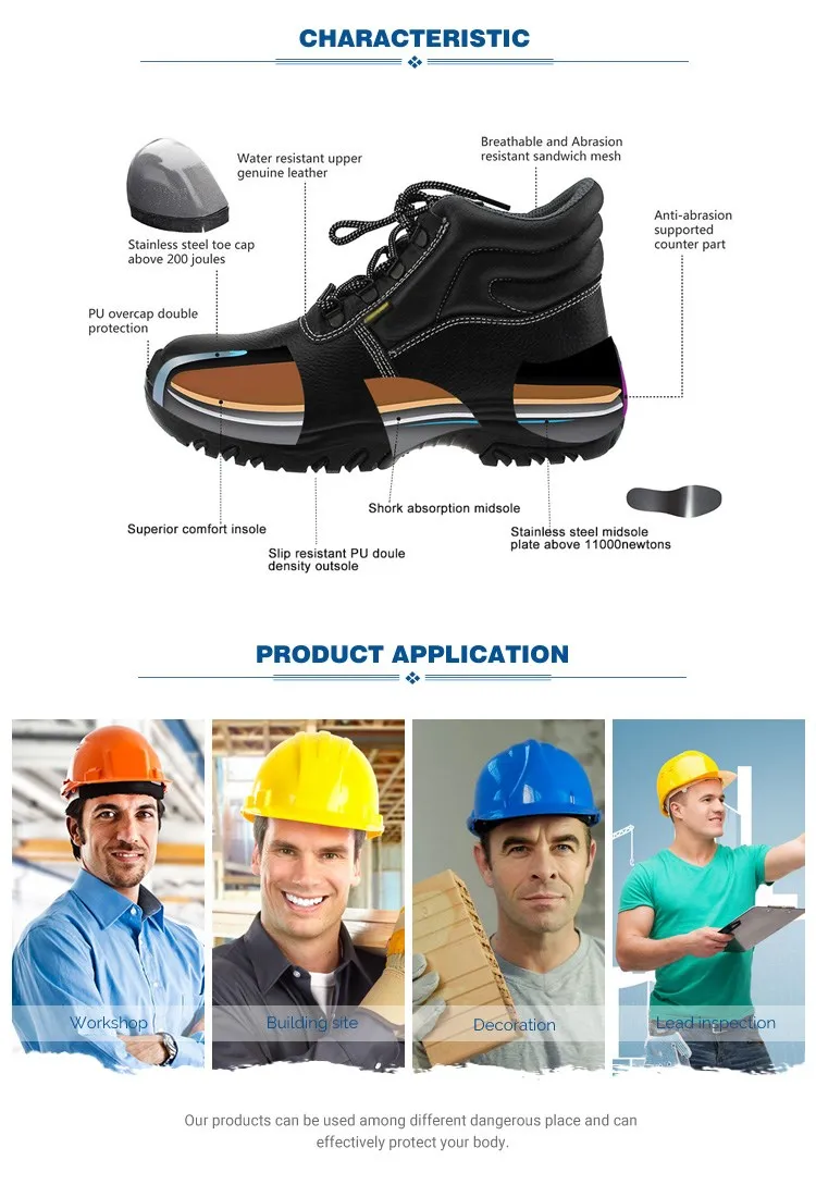 cap work boots that protect on building sites