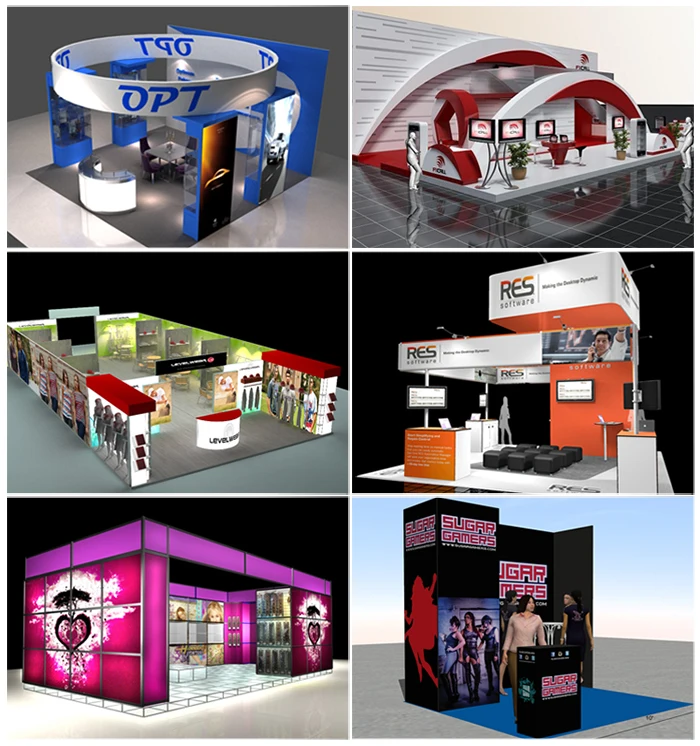 Tradeshow Exposure System Booth Frameless Display For Promotion