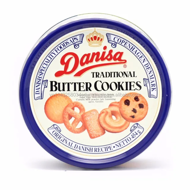 [thq vietnam] biscuit tin danisa butter cookies (l) 750g