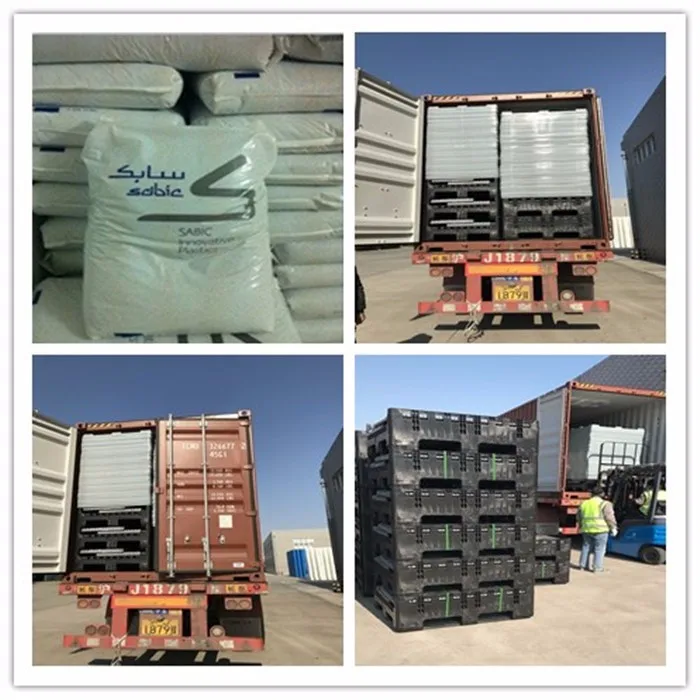 Heavy Duty Large Vented Food Grade Pallet Crates Plastic Folding Fruit