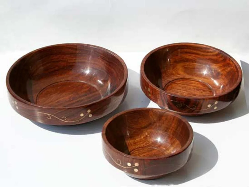 Decorative Wood Fruit Bowl Mango/beach Wood / Wooden Bowl For Food