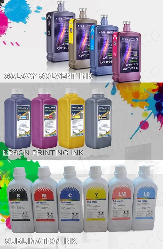 dye sublimation ink Hot transfer Ink eco solvent flatbed printer F