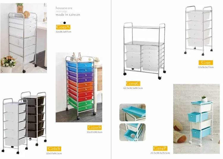 Contenedores De Plástico De 4 Niveles Para Muebles Del Hogar