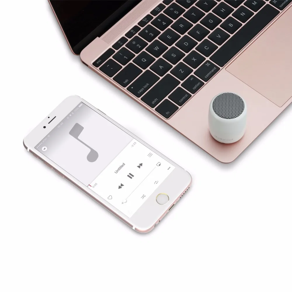 dodocool Mini Wireless Speaker with Selfie Remote Control Built-in Mic Rechargeable Range Low Harmonic Distortion DA84-1 - ANKUX.COM