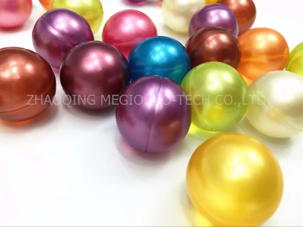 Perles de bain nacrees rondes (2)