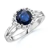 Blue Diamond Real Natural 1.00Ct Exclusive Diamond Wedding Ring in 14k White Gold