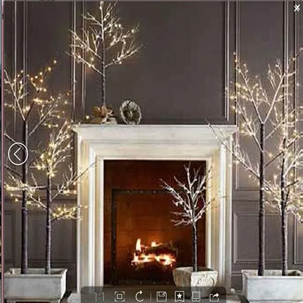 2019 New Products Christmas Indoor Decoration Branch Led Birch