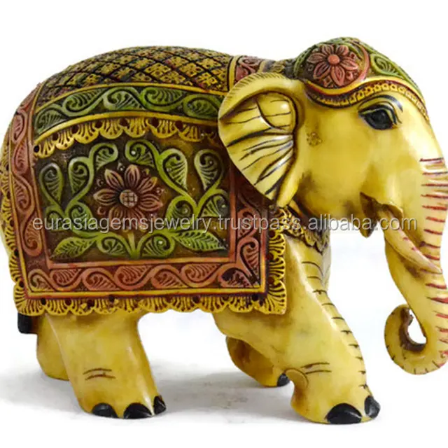 new handmade handpainted resin figurine sculpture elephant decor