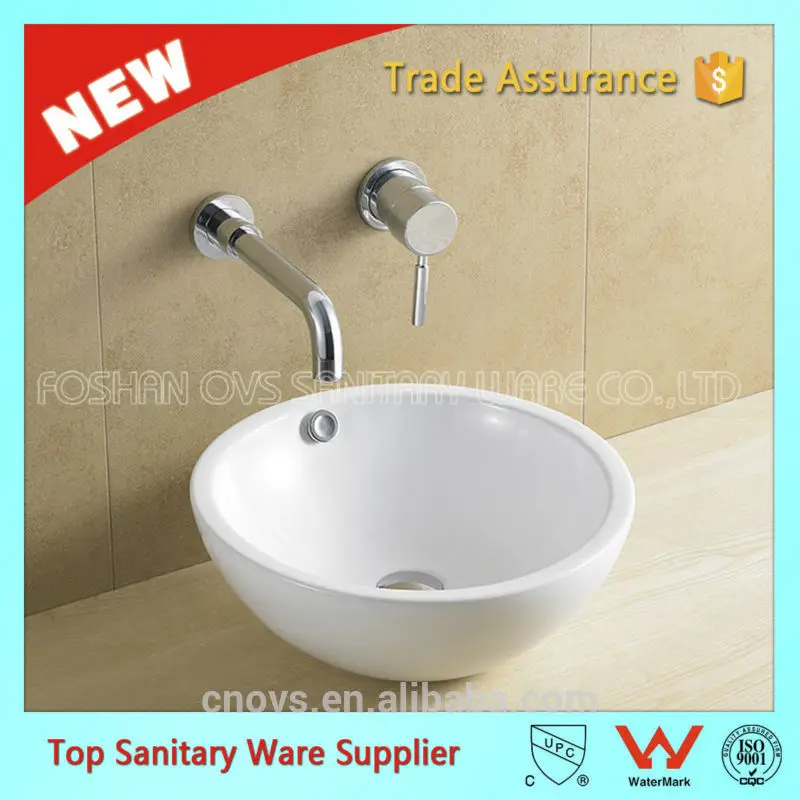 CUPC One Piece Chinese Modern Commercial Ceramic White Bath Sink Price Bathroom Sink and Countertop