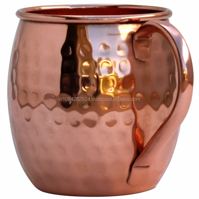 hammered moscow mule- barware gift set capacity -16 oz